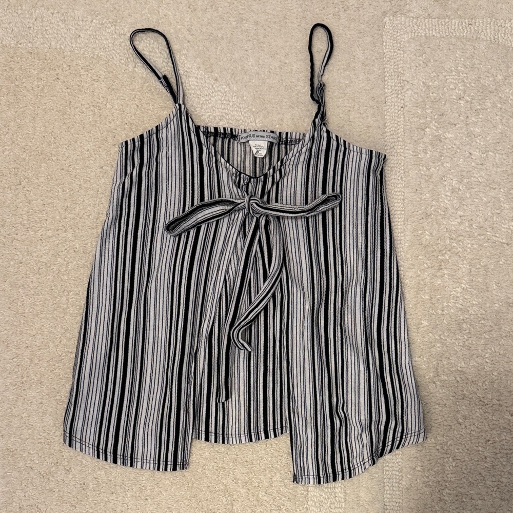 Chic Striped Black and White Camisole